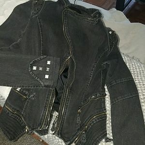 embellished jean jacket